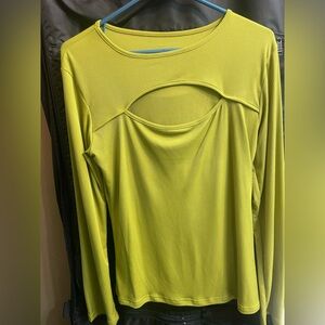 Lime Green Long Sleeve Women's Top